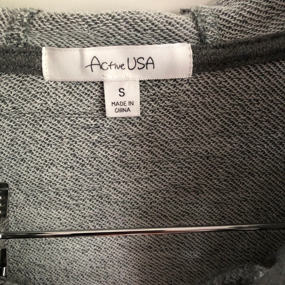 Cropped Grey Sweat Shirt Size S - Picture 3 of 4